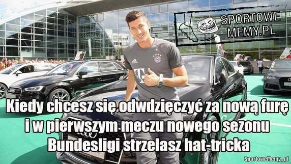 Robert Lewandowski strzelił hat-tricka - zobaczcie memy