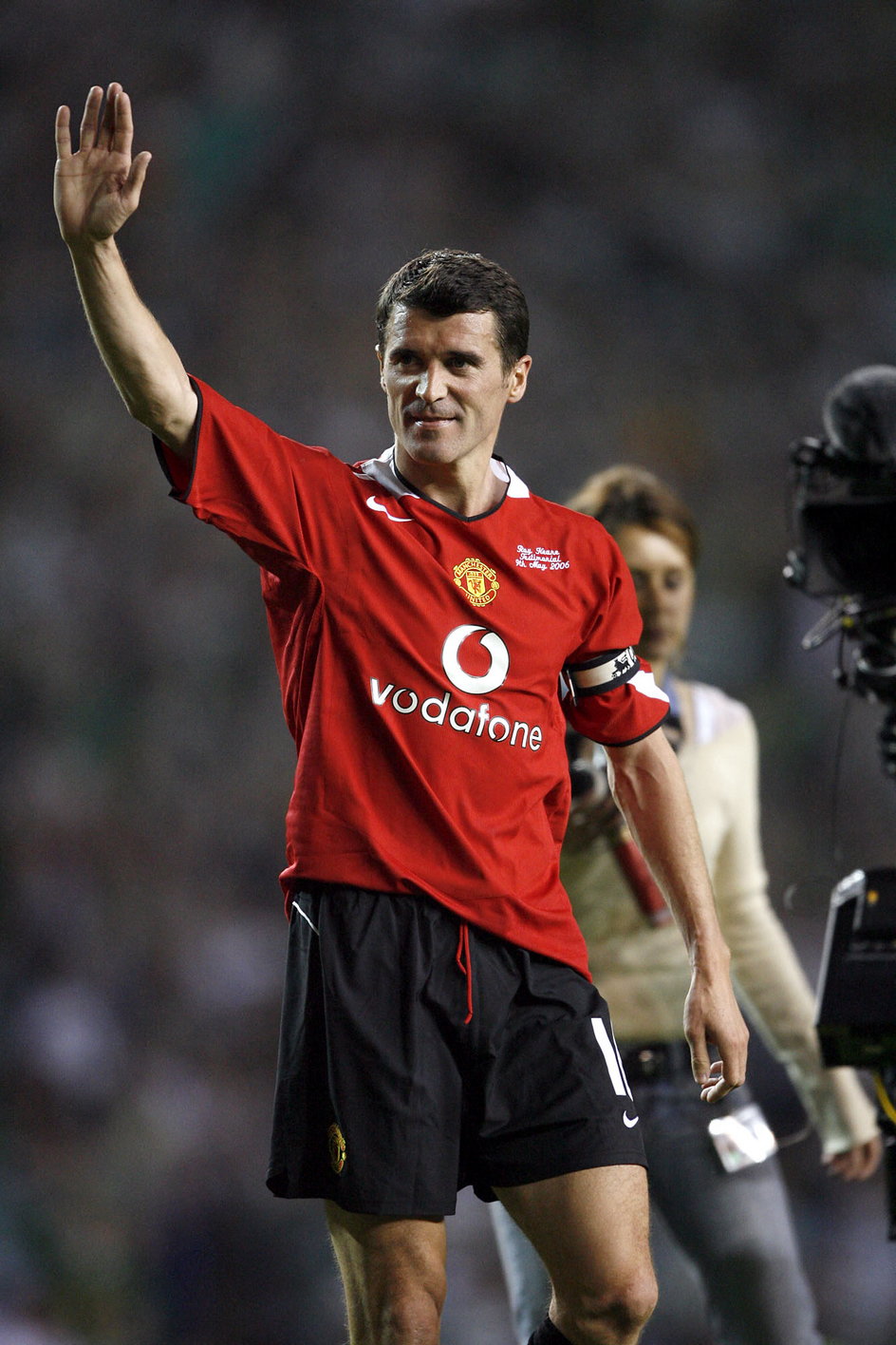 Roy Keane w barwach Manchesteru United (mecz pożegnalny - 9 maja 2006 r)