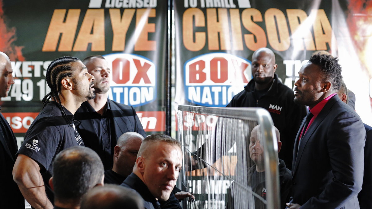 David Haye (L) i Dereck Chisora