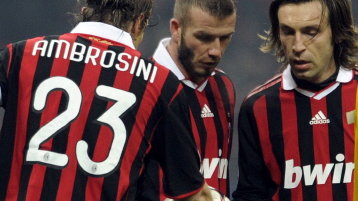 David Beckham, Massimo Ambrosini i Andrea Pirlo