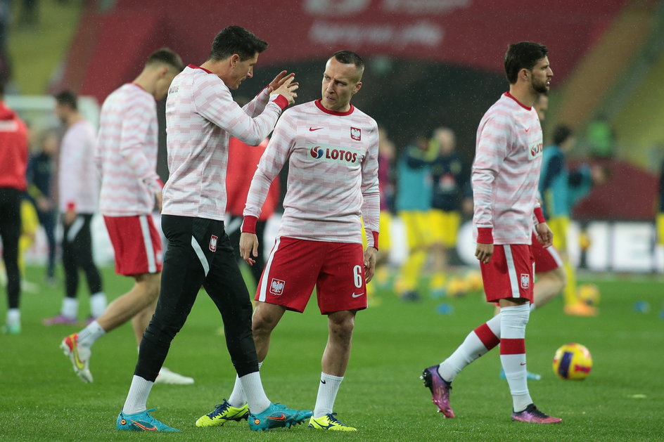 Robert Lewandowski i Jacek Góralski