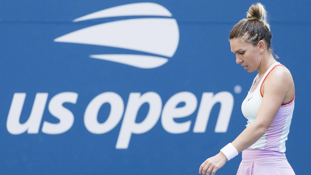 Simona Halep podczas US Open (sierpień 2022)