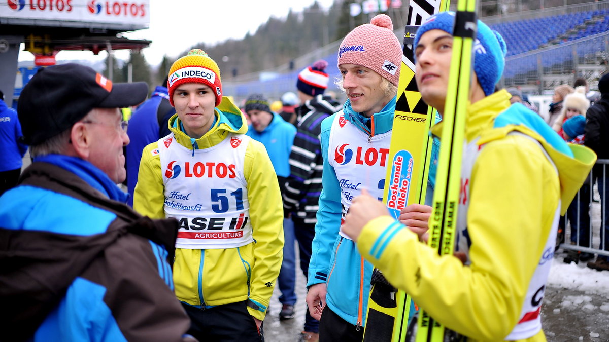 Klemens Murańka, Dawid Kubacki i Maciej Kot (od lewej)