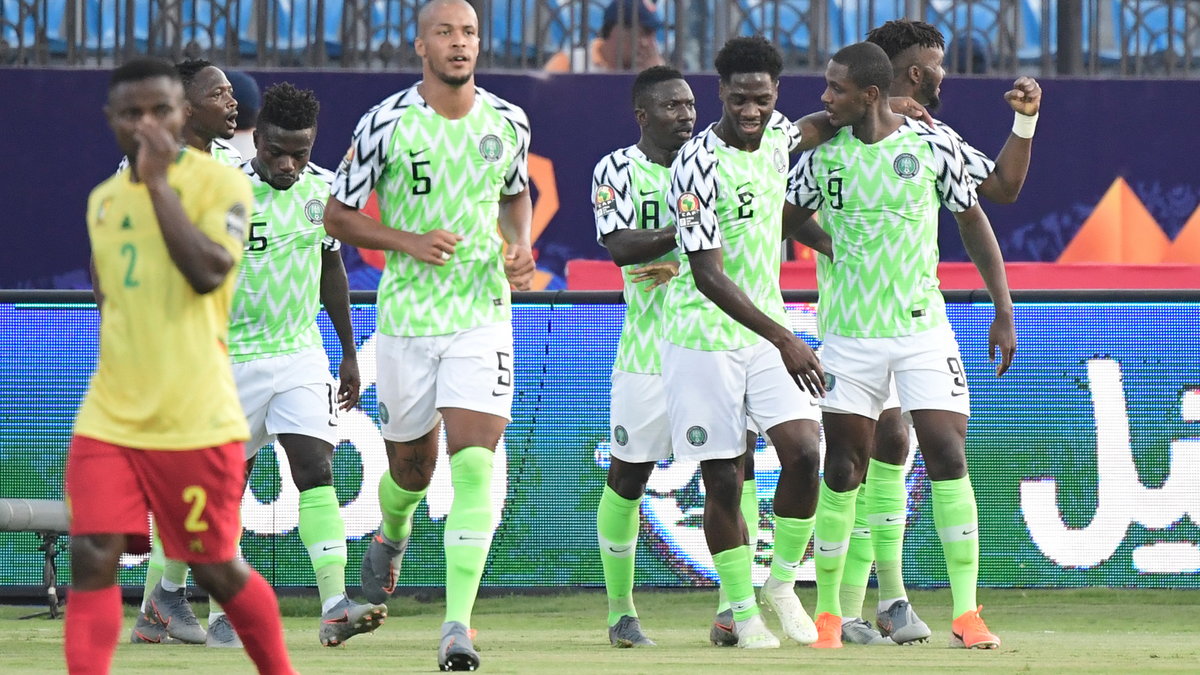 Radość Nigeryjczyków po golu Ighalo