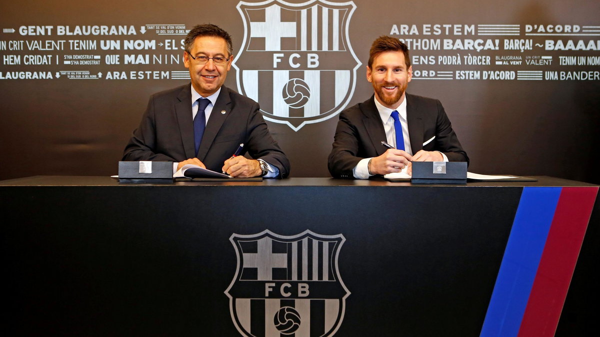 Lionel Messi podpisuje nowy kontrakt