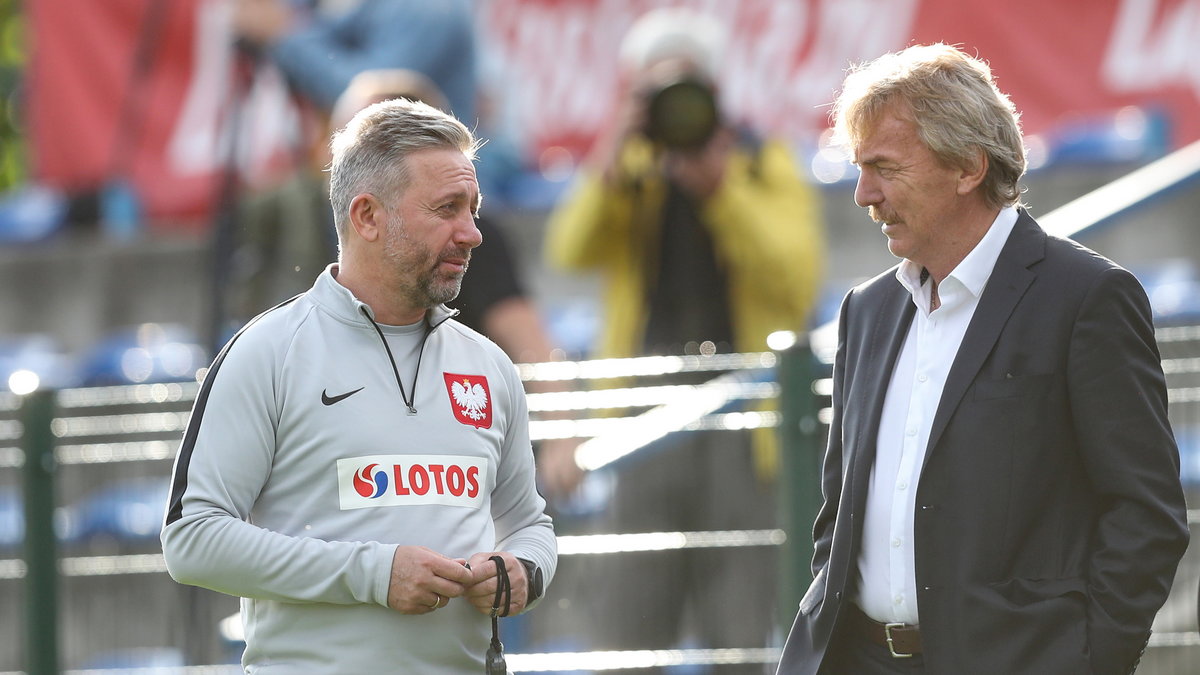 Jerzy Brzęczek i Zbigniew Boniek