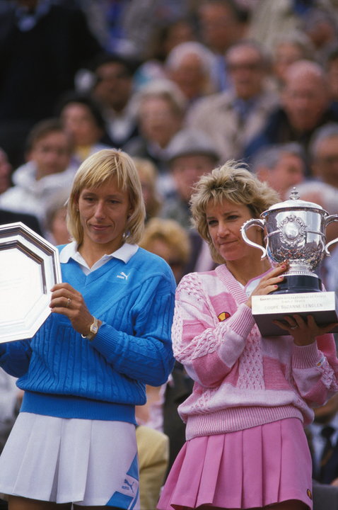 Chris Evert i Martina Navratilova w 1986 roku