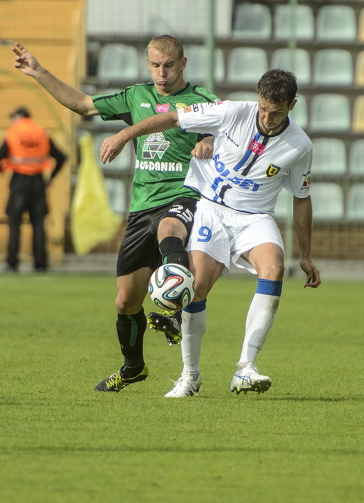 PIŁKA EKSTRAKLASA GÓRNIK ŁĘCZNA ZAWISZA BYDGOSZCZ (Marcin Kalkowski Rafael Porcellis de Oliviera)