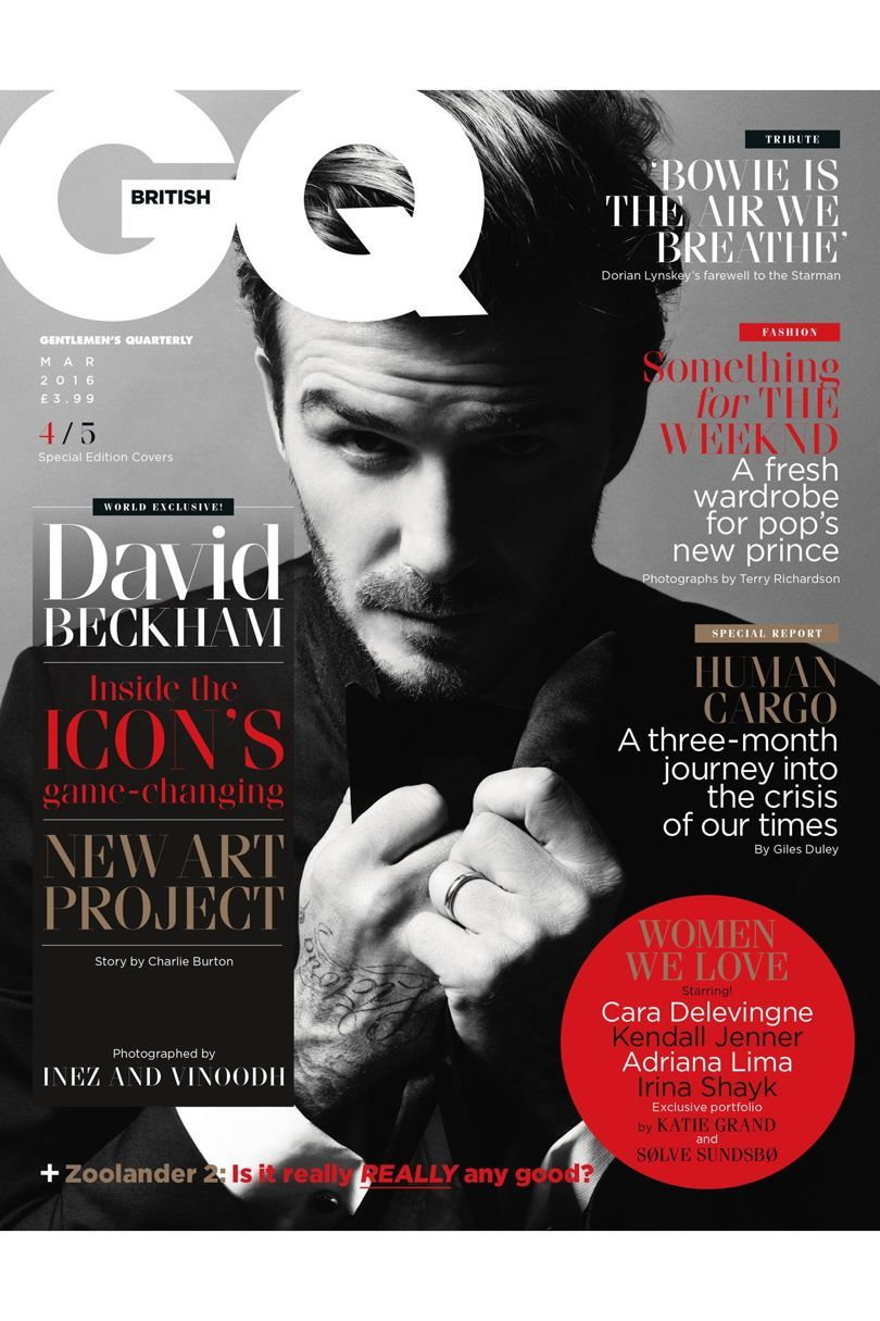 David Beckham na okładce "GQ"