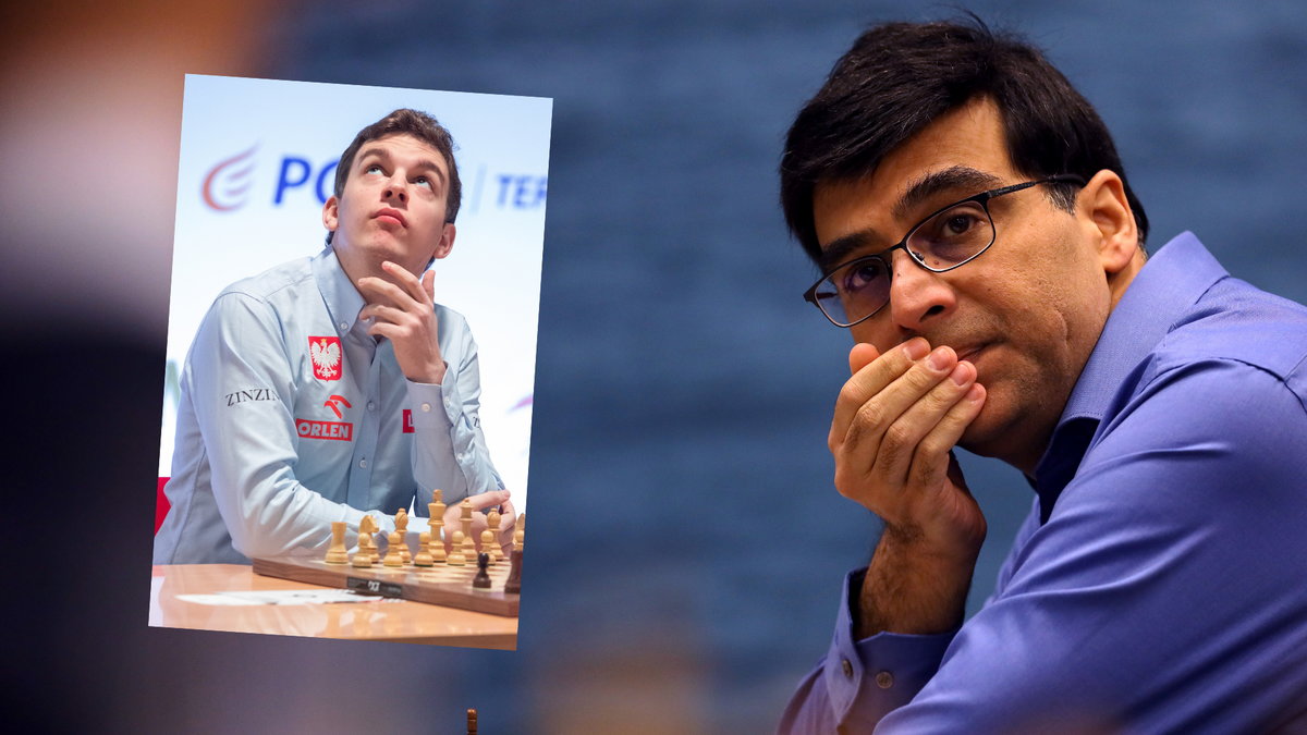 Jan-Krzysztof Duda (po lewej) i Vishy Anand