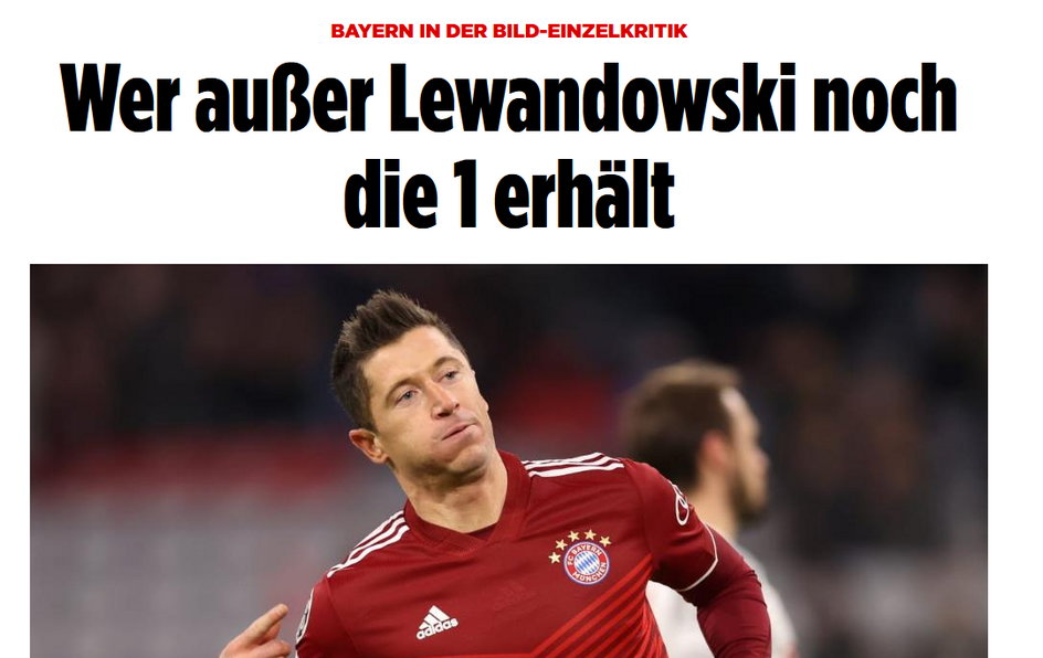 "Bild": kto oprócz Lewandowskiego mógł dostać 1?