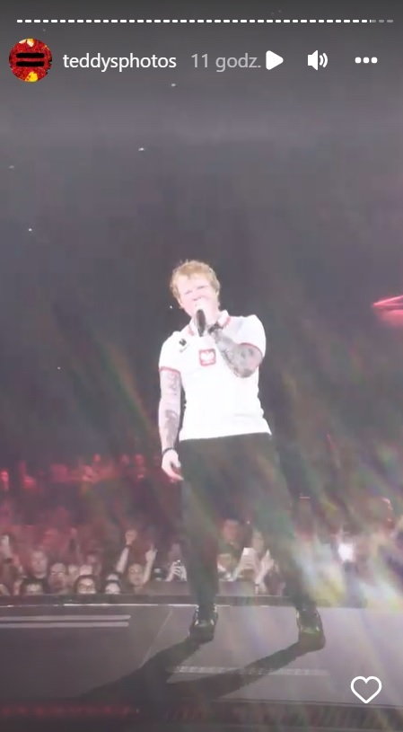 Ed Sheeran w koszulce reprezentacji Polski 