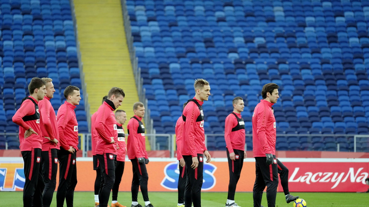 Trening reprezentacji na Stadionie Śląskim