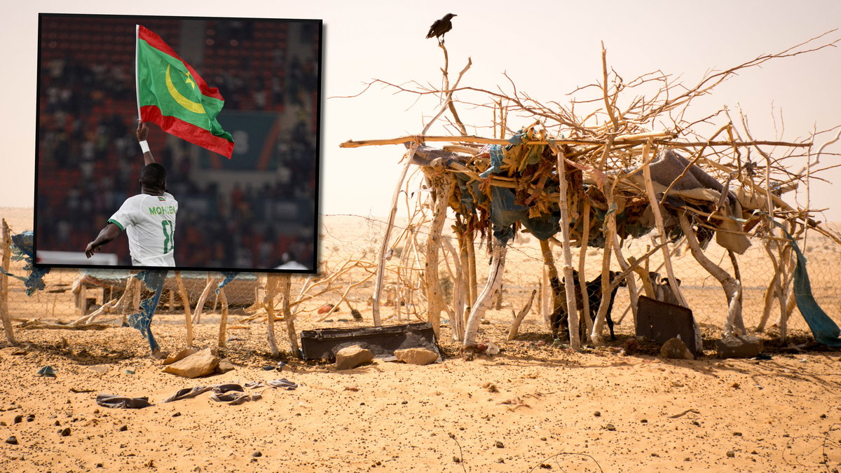 Mauretańska pustynia i reprezentant kraju w piłce nożnej Bodda Mouhsine