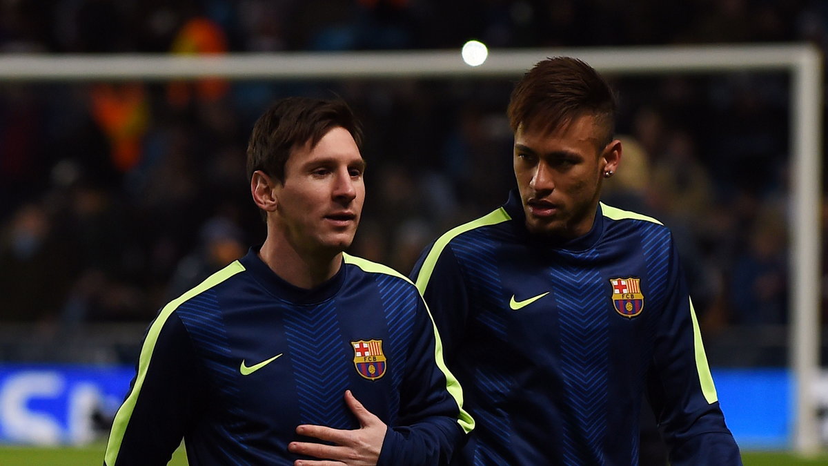 Lionel Messi (z lewej) i Neymar