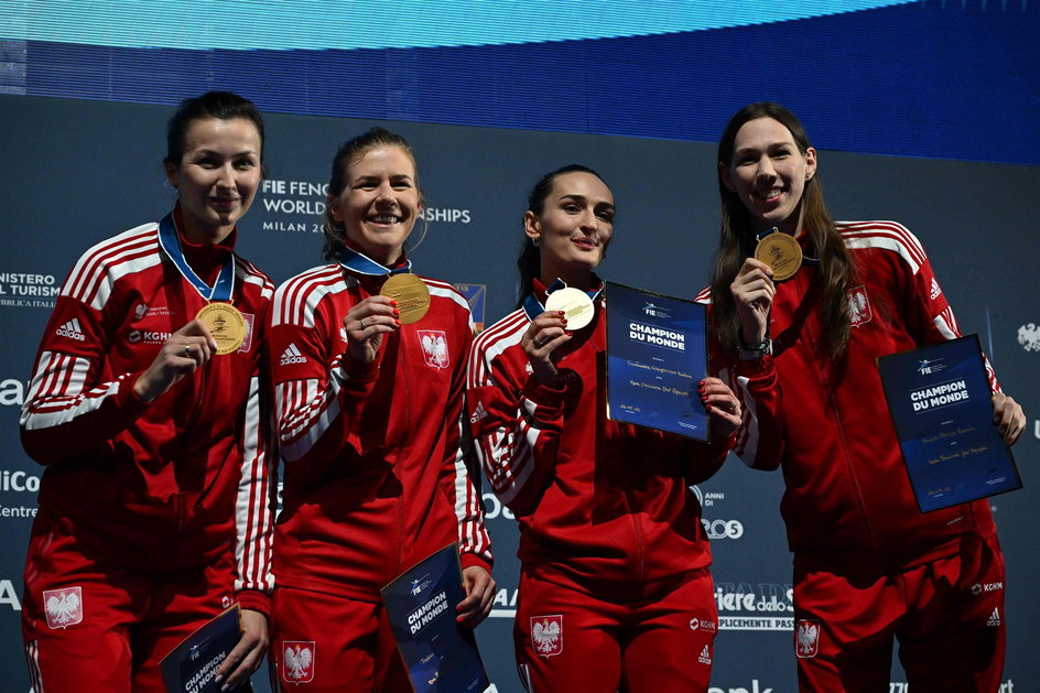 Złota drużyna od lewej: Renata Knapik-Miazga, Ewa Trzebińska, Martyna Swatowska-Wenglarczyk, Magdalena Pawłowska