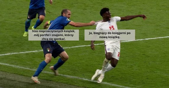 Memy po faulu Giorgio Chielliniego w finale Euro 2020