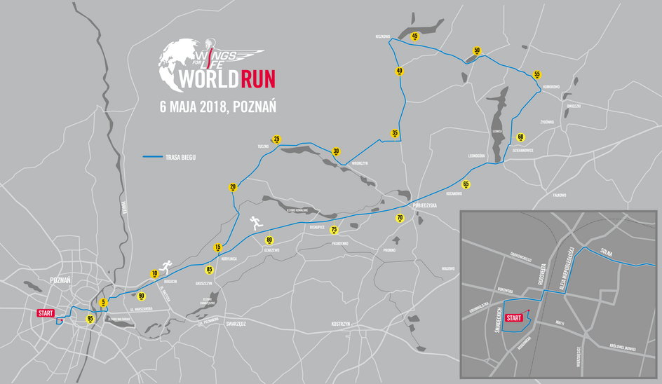 Trasa Wings for Life World Run