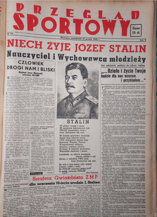 Okładka z okazji urodzin Stalina... obchodzonych pod fałszywą datą