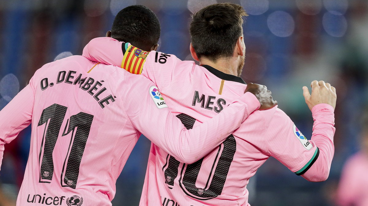 Ousmane Dembélé i Leo Messi