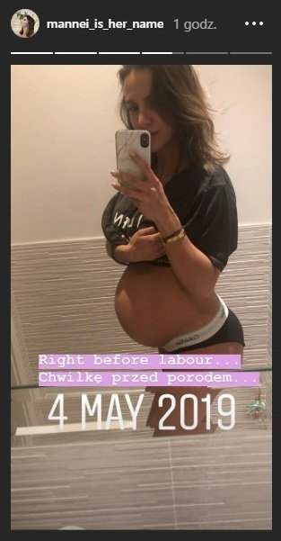 Sara Boruc-Mannei pokazała brzuch na chwilę przed porodem