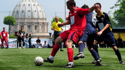 Mecz na boisku Pontificio Oratorio di San Pietro