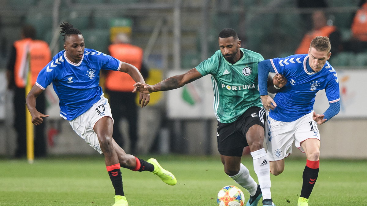 Cafu (Legia Warszawa), Joe Aribo, Steven Davies (Glasgow Rangers)