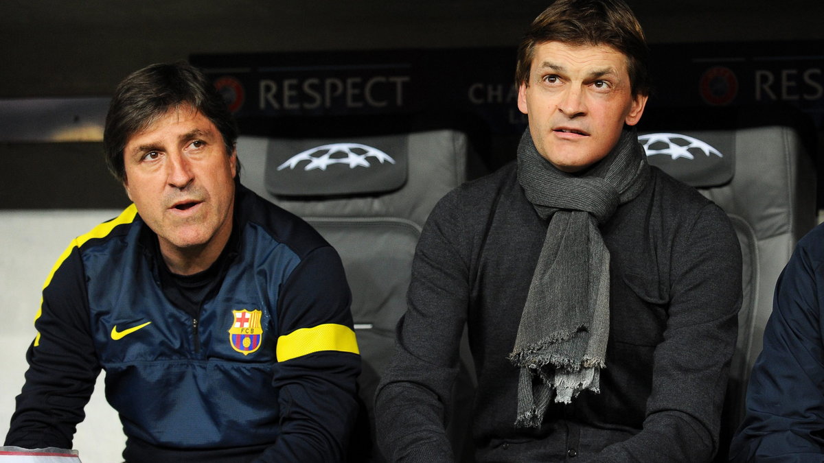 Jordi Roura (L) i Tito Vilanova (P)