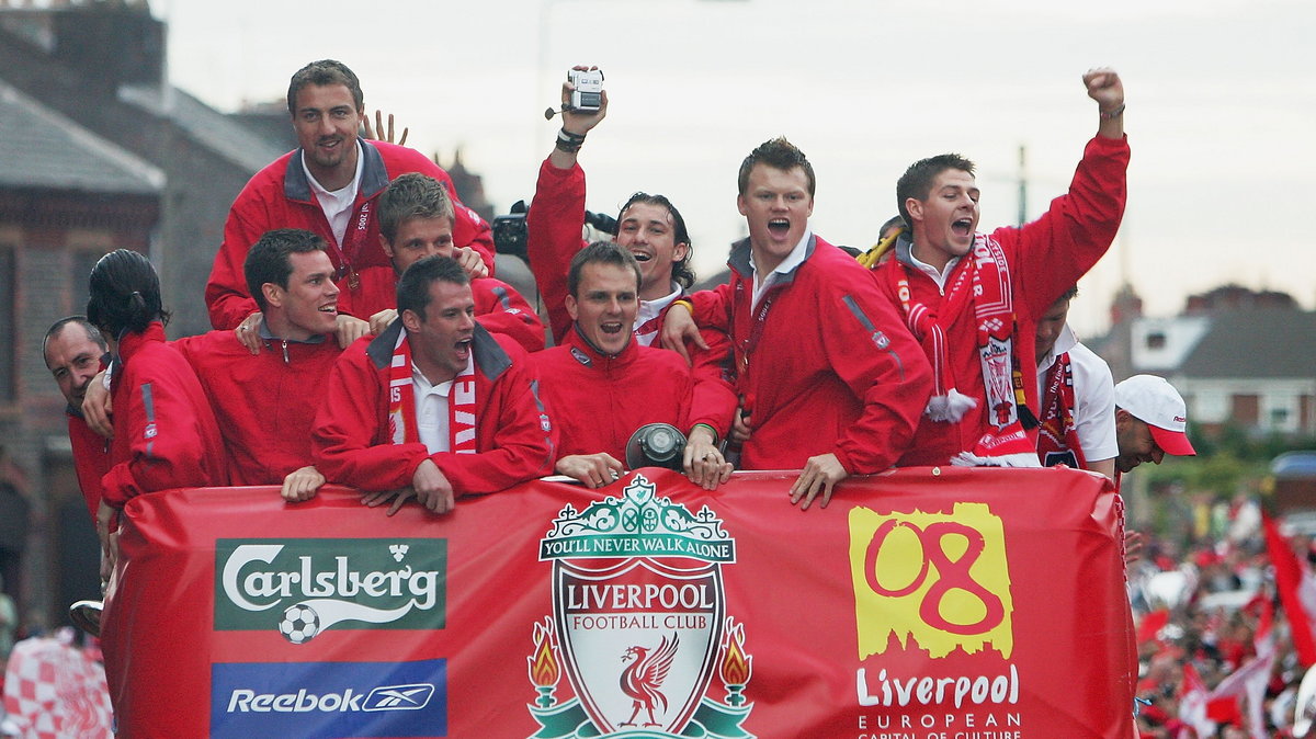 Piłkarze Liverpoolu świętują triumf w Lidze Mistrzów