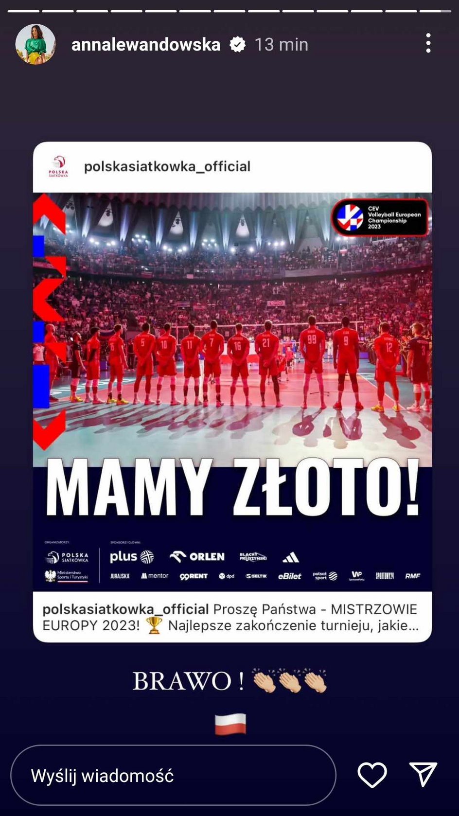 Znani gratulują polskim siatkarzom