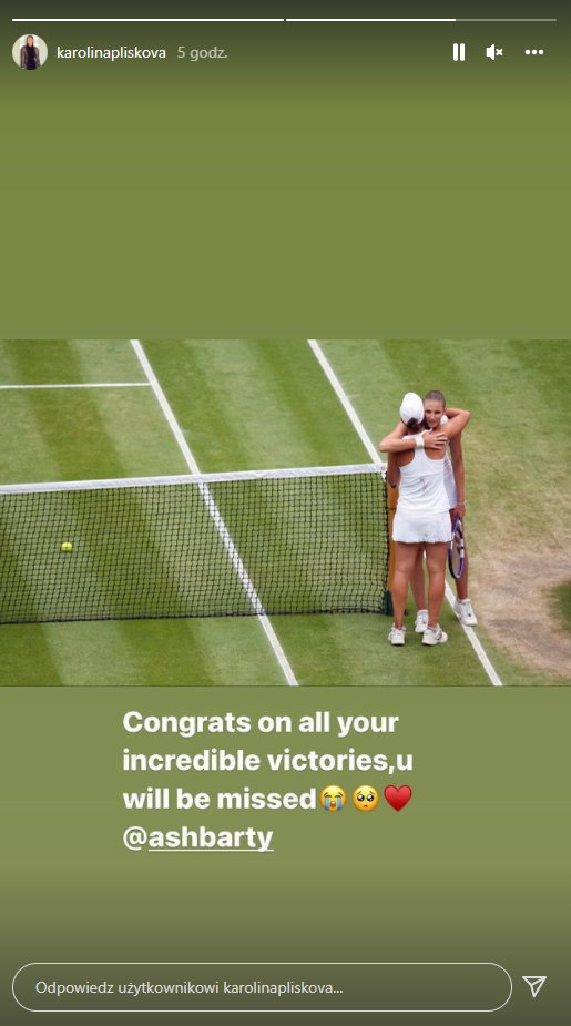 Karolina Pliskova pożegnała Ashleigh Barty