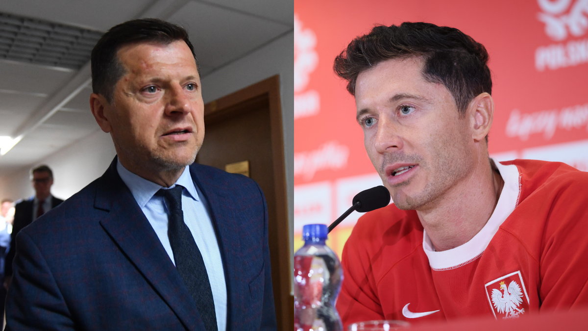 Od lewej: Cezary Kucharski i Robert Lewandowski