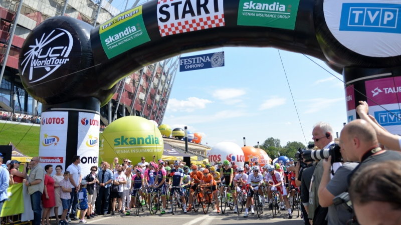 Start Tour de Pologne w Warszawie w 2015 roku
