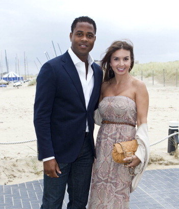 Patrick Kluivert z obecną partnerką Rosanną Limą