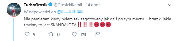 Kamil Grosicki na Twitterze