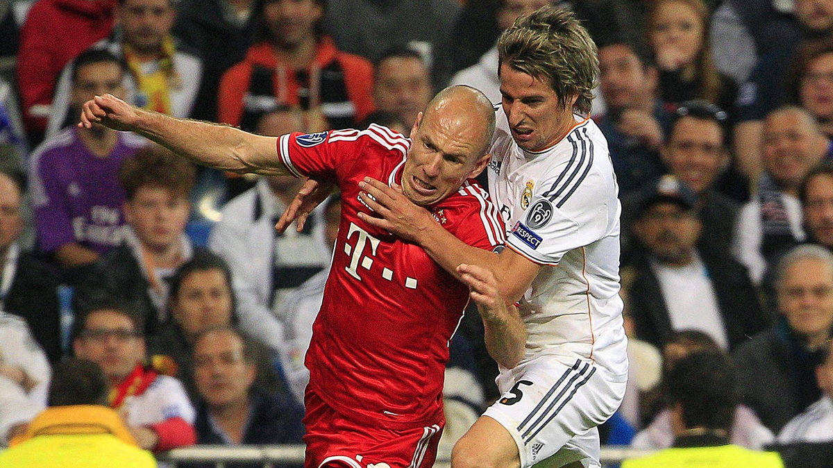 Arjen Robben (z lewej) i Fabio Coentrao