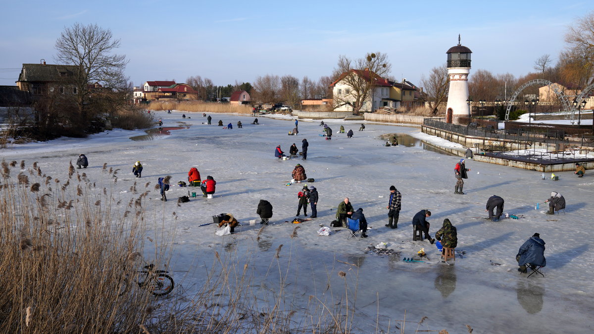 Wędkarstwo podlodowe w Kaliningradzie