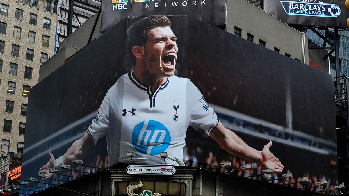 Gareth Bale na Times Square