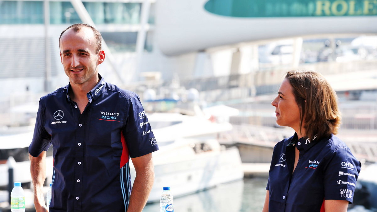 Robert Kubica (z lewej) i Claire Williams