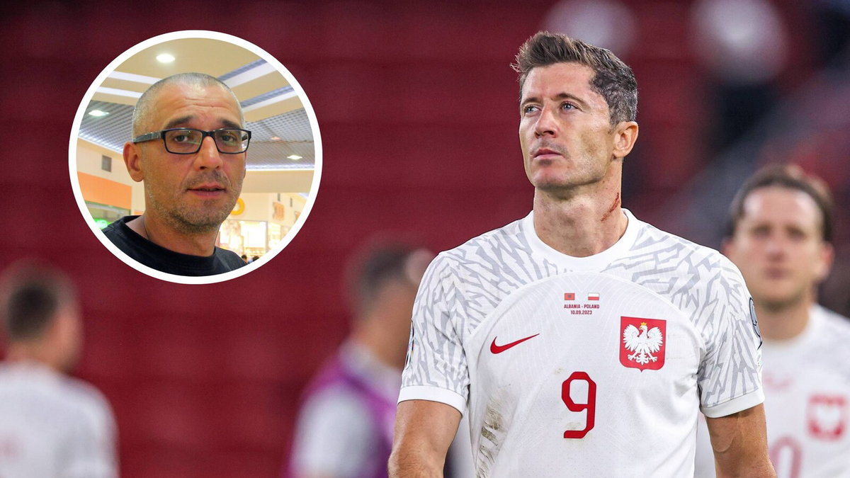 Radosław Kałużny i Robert Lewandowski