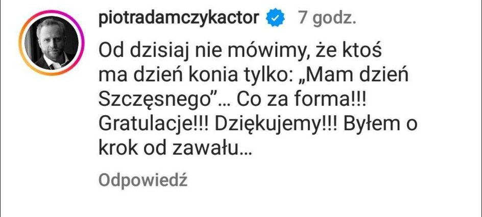 Mnóstwo komentarzy pod wpisem Wojciecha Szczęsnego