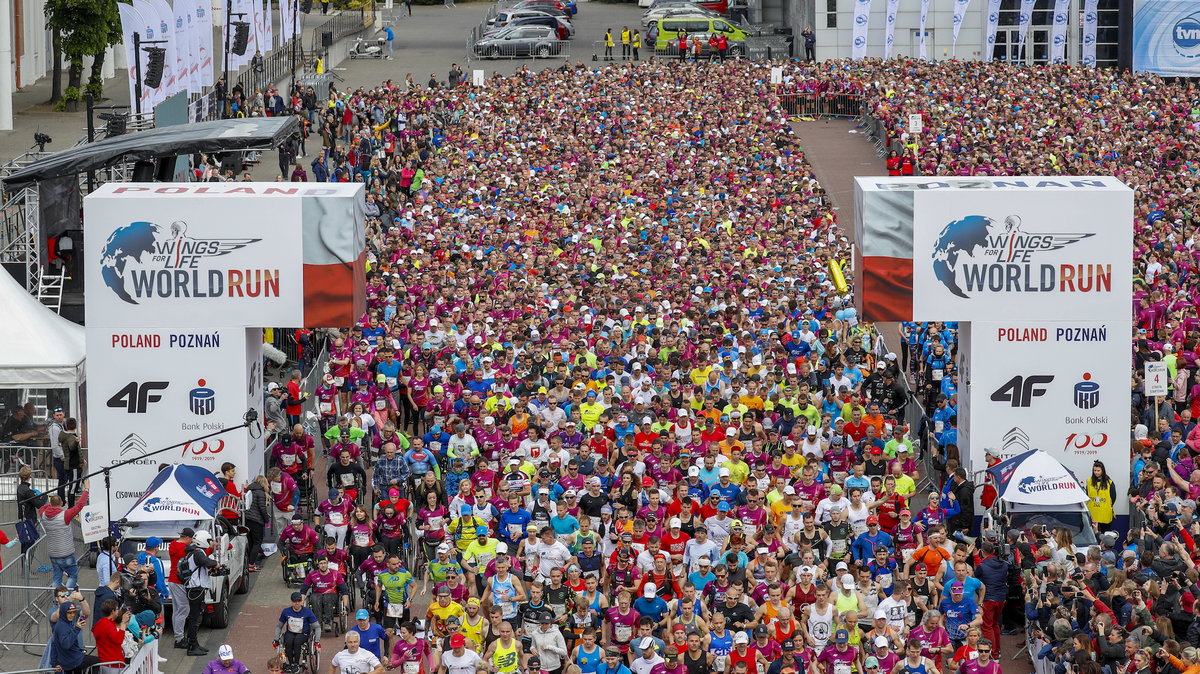 Start biegu Wings for Life World Run w Poznaniu