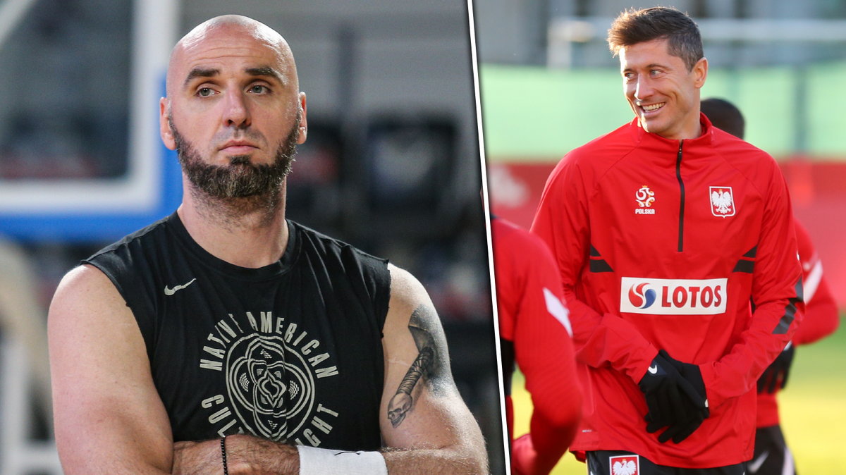 Marcin Gortat i Robert Lewandowski