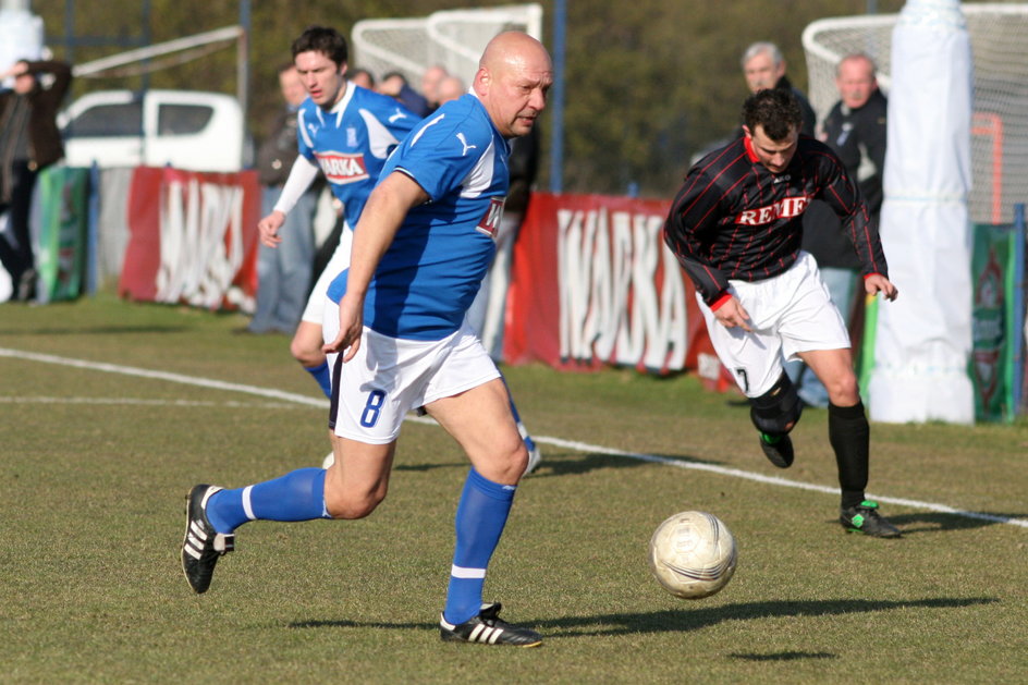 Mariusz Niewiadomski w drużynie oldbojów Lecha Poznań