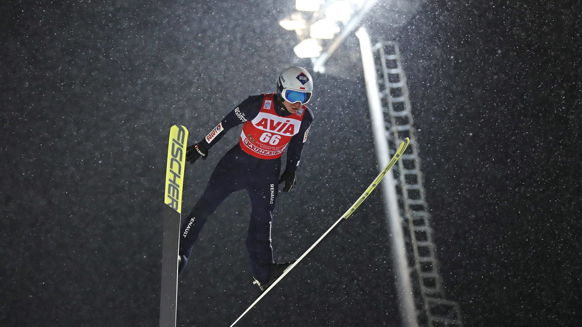 Kamil Stoch podczas zawodów w Niżnym Tagile