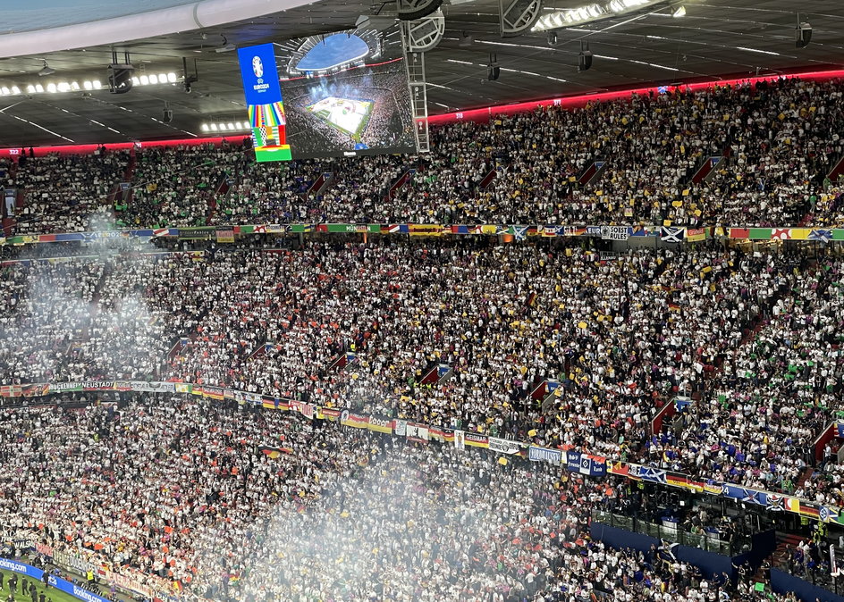 The stands before the opening Euro match in Munich