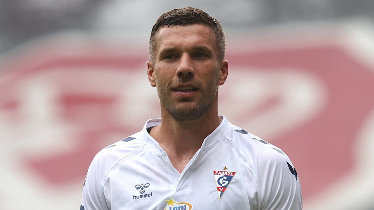 Lukas Podolski w koszulce Górnika Zabrze