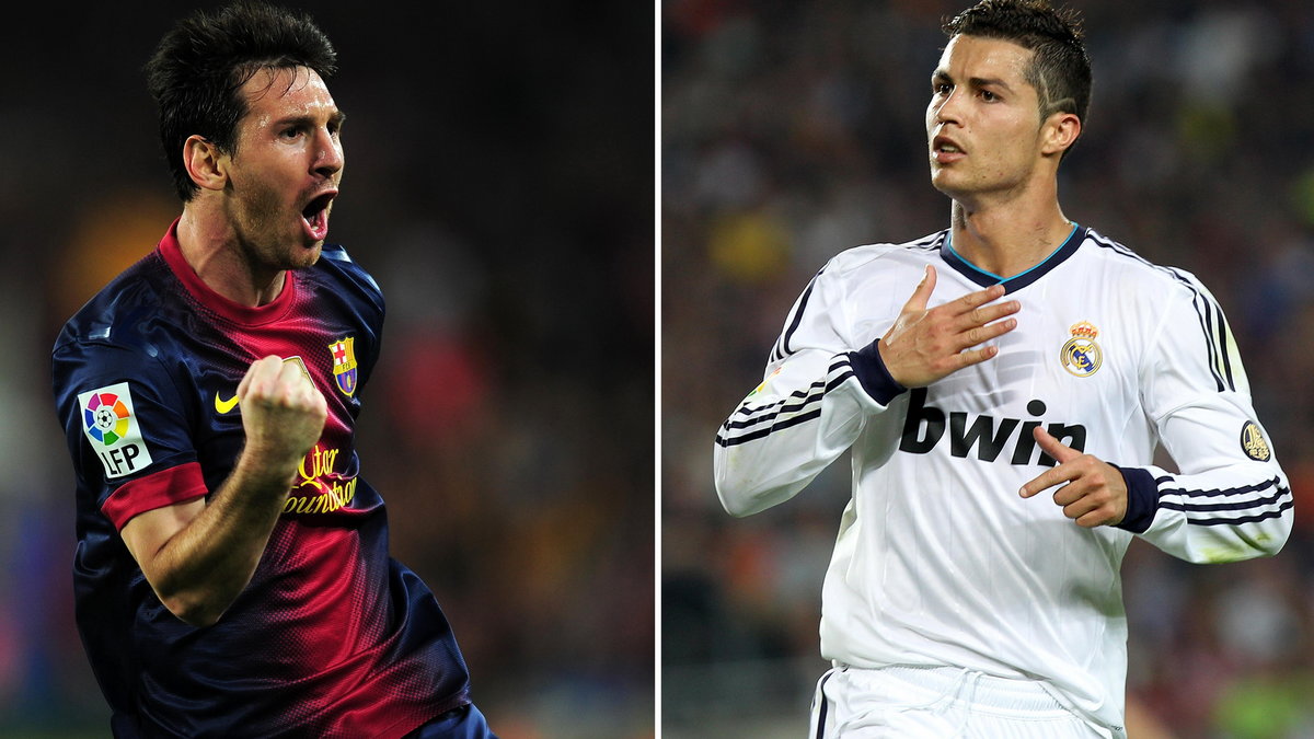 Lionel Messi (z lewej) i Cristiano Ronaldo