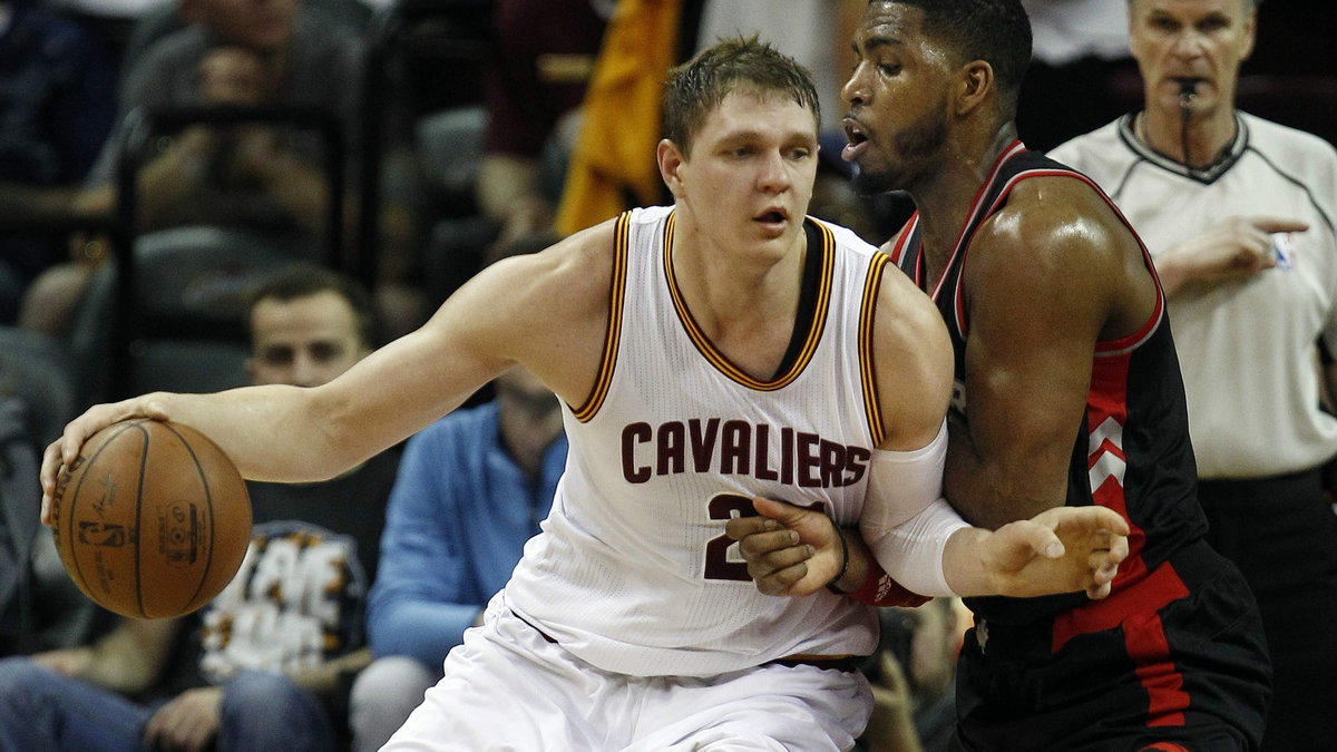 Timofiej Mozgow w czasach gry w Cleveland Cavaliers