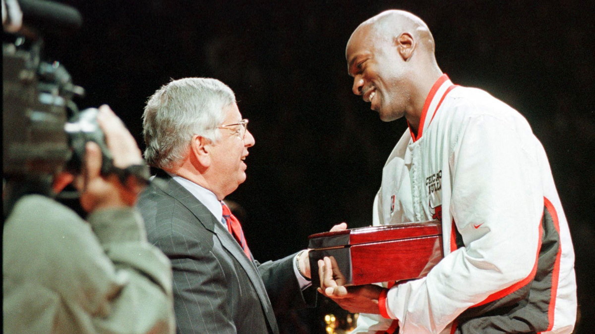 Michael Jordan i David Stern